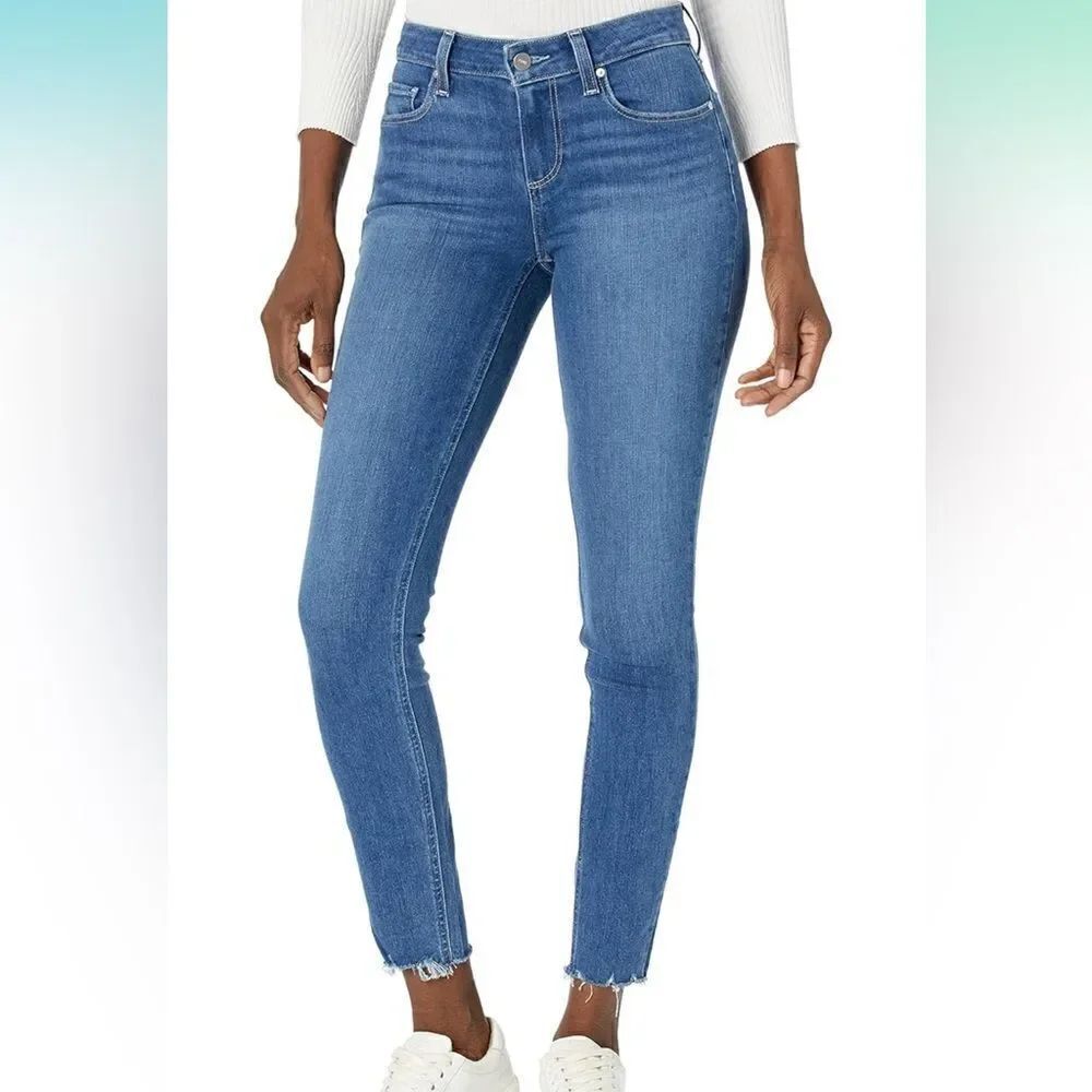 PAIGE NWT Verdugo Ankle Cropped Skinny in the color estate w/ grand hem size 29